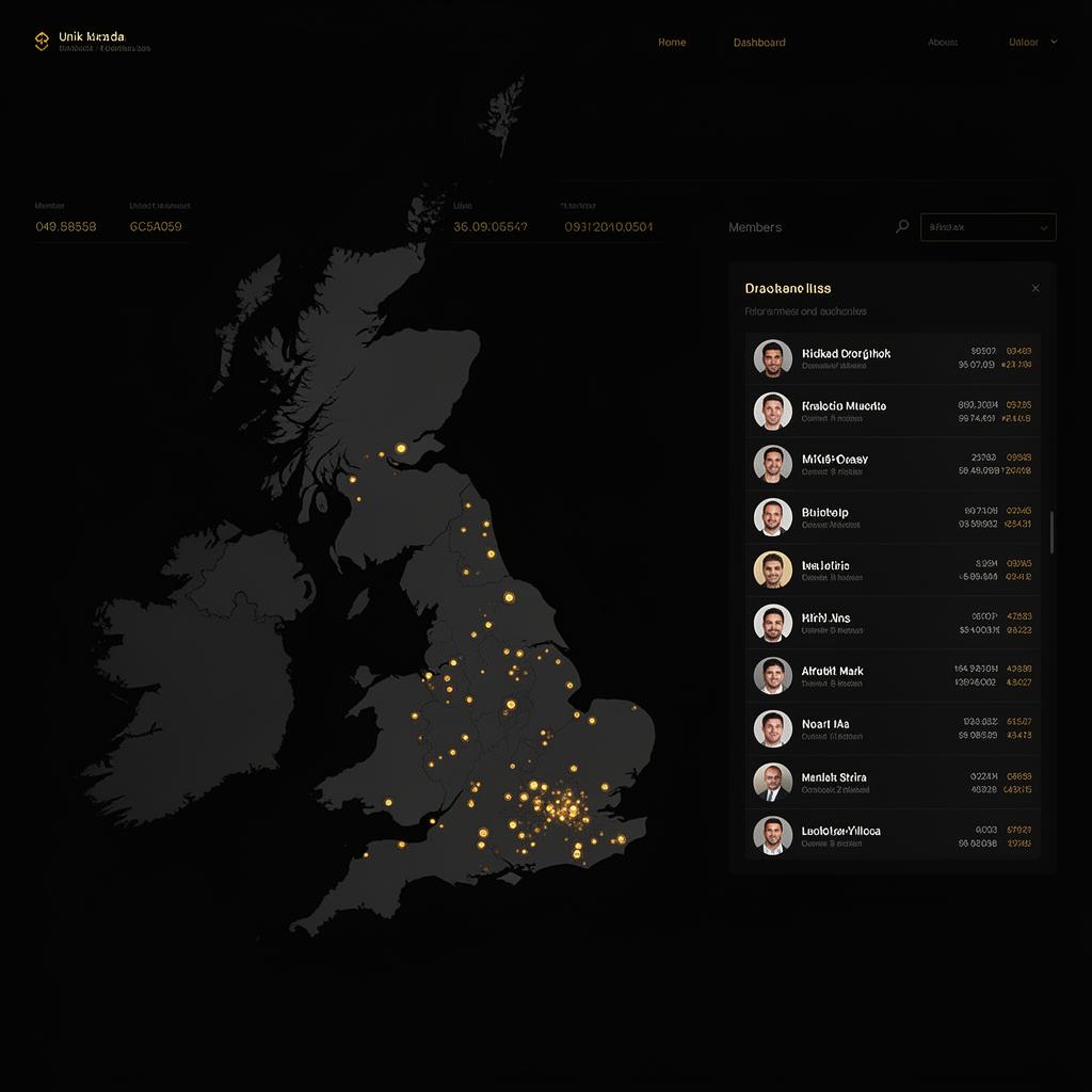 FleetCircle members dashboard preview showing UK incident heat map and verified member list